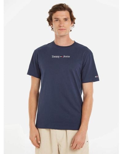 Tommy Hilfiger Classic Logo Cotton T-shirt - Blue