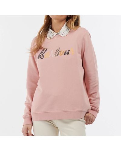 Barbour Lyndale Overlayer Sweater - Pink