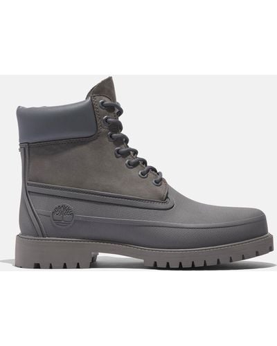 Timberland Heritage 6 Inch Rubber Toe Boot - Gray