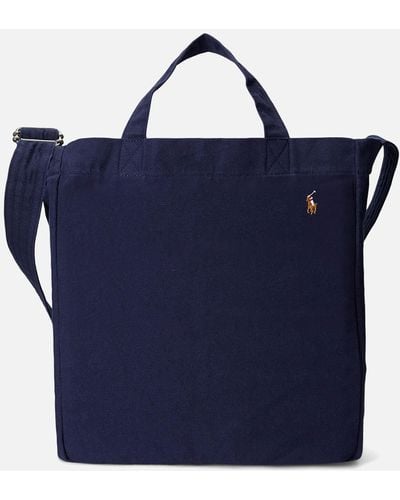 Polo Ralph Lauren Shopper Canvas Tote Bag - Blue