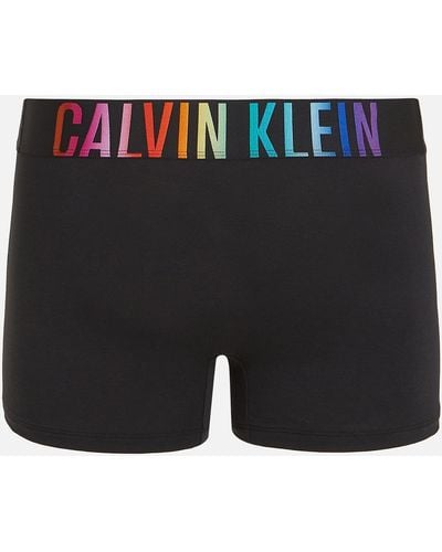 Calvin Klein Intense Power Pride Stretch Cotton-blend Trunks - Black