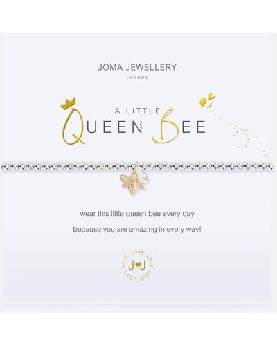 Joma Jewellery A Little Queen Bee Bracelet - White