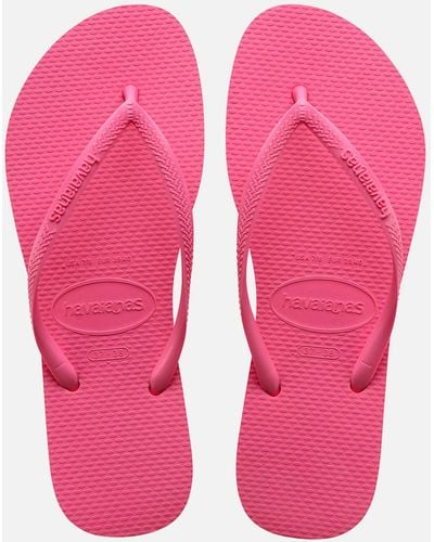 Havaianas Slim Rubber Flip Flops - Pink