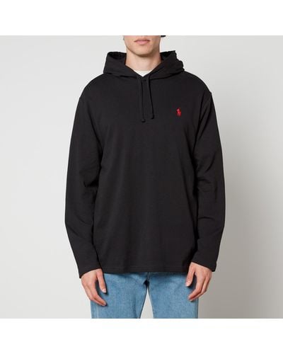 Polo Ralph Lauren Cotton-Jersey Hoodie - Black