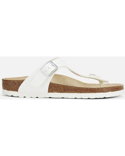 Birkenstock Gizeh Toe-post Leather Sandals - Natural