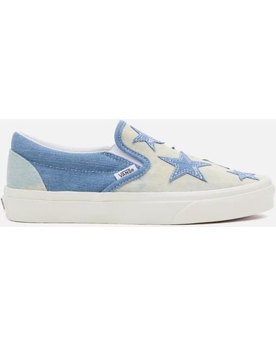 Vans Classic Denim Slip On Sneakers - Blue