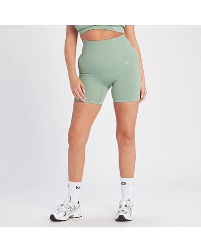Mp Teo Rib Seamless Shorts - Green