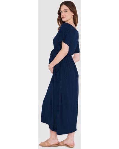 Bamboo Body Mila Maxi Dress - Blue