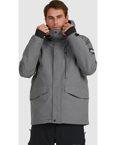 Quiksilver Mission Solid Snow Jacket - Grey