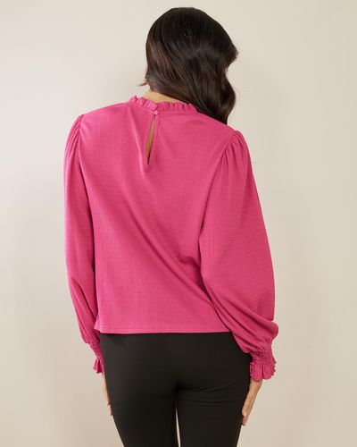 Atmos&Here Ariella Textured Blouse - Pink
