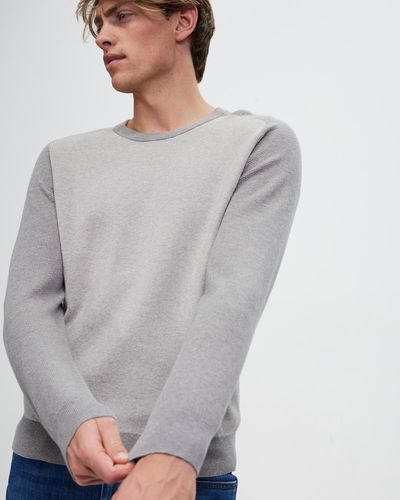 Marcs Abe Contrast Sleeve Knit - Grey