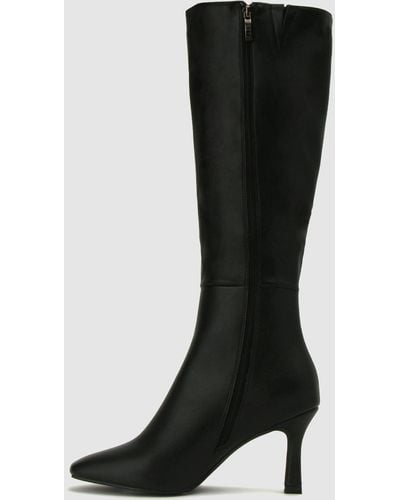 Betts Mairi Stiletto Heel Knee High Boots - Black