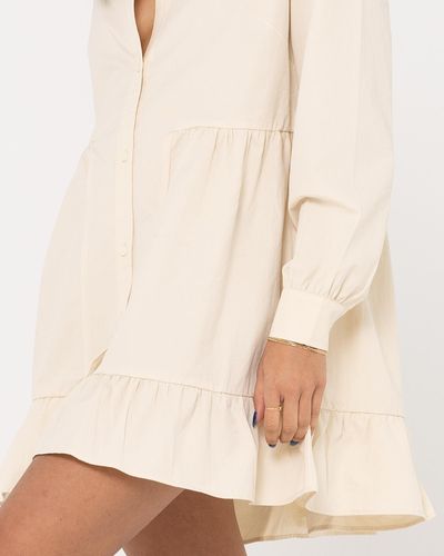 Rusty Popsicle Long Sleeve Dress - Natural