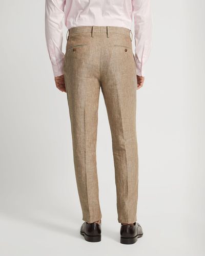 OXFORD Byron Linen Trousers - Natural