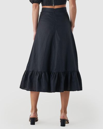 Amelius Violetta Linen Skirt - Blue