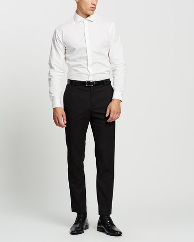 Van Heusen Slim Fit Solid Shirt - White