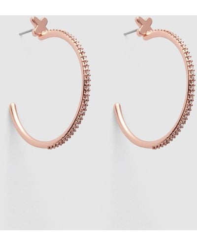 Mimco Reflection Hoop Earrings - Pink