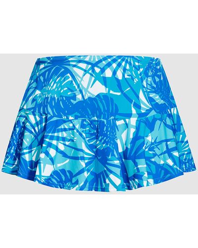 Avenue Swim Print Skirt - Blue