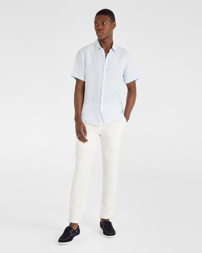 Yd Lewis Pure Linen Shirt - White