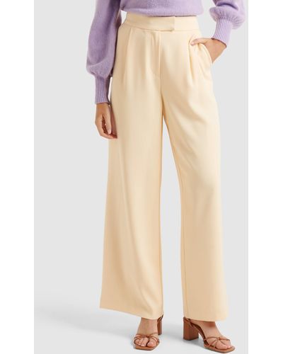 Forever New Nylah High Waisted Wide Leg Trousers - Multicolour