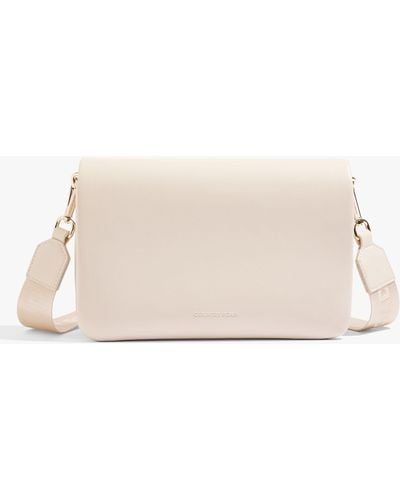 Country Road Flap Detail Crossover Bag - Natural