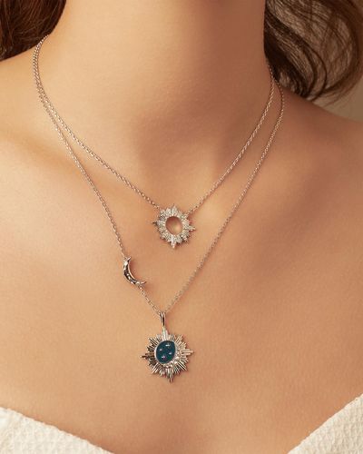 Wanderlust + Co Sunseeker Necklace - Metallic