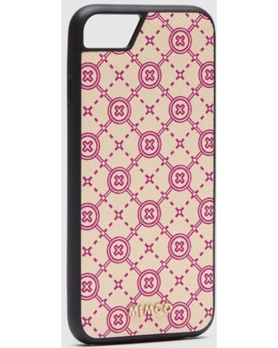 Mimco Mim Gram Vacay Case For Iphone Se 8 7 6s 6 - Pink