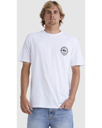 Quiksilver Circled Script T Shirt - White
