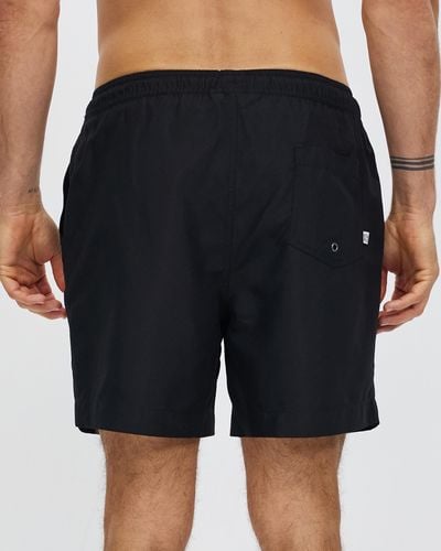 Staple Superior Basic Recycled Swim Shorts - Black