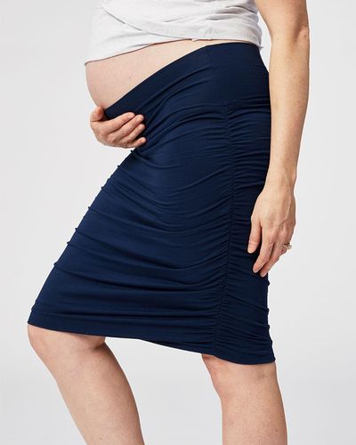 Cake Maternity Tiramisu Maternity Skirt - Blue