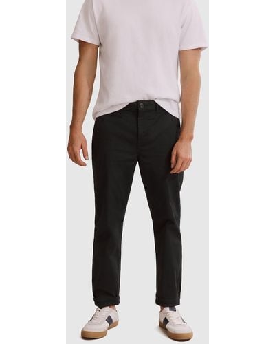 Country Road Verified Australian Cotton Tapered Fit Stretch Chino - Black