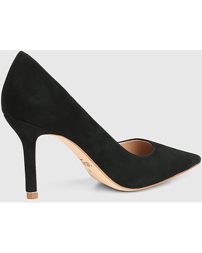 Wittner Quendra Suede Pointed Toe Court Shoes - Black