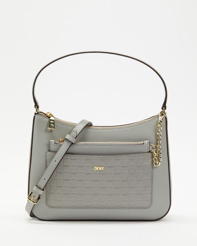 DKNY Simona Convertible Hobo Bag - Grey