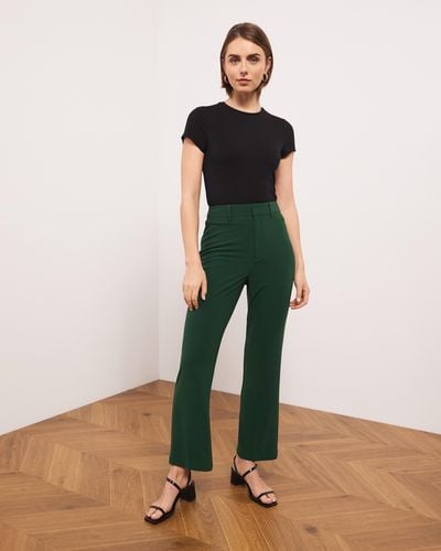 Atmos&Here Mika Straight Leg Trousers - Green