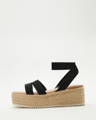 Spurr Micky Flatform Sandals - Black