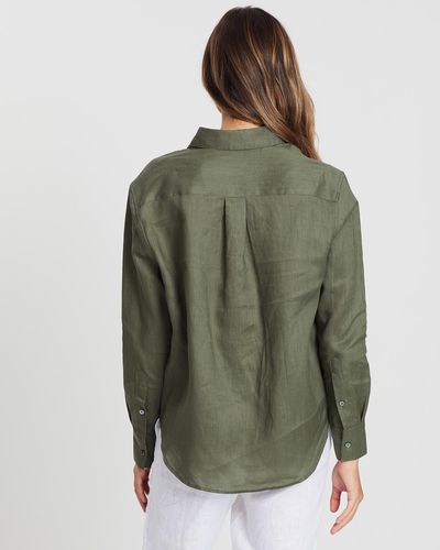 White By FTL Katie Shirt - Green