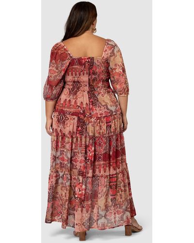 The Poetic Gypsy Free Spirit Maxi Dress - Red
