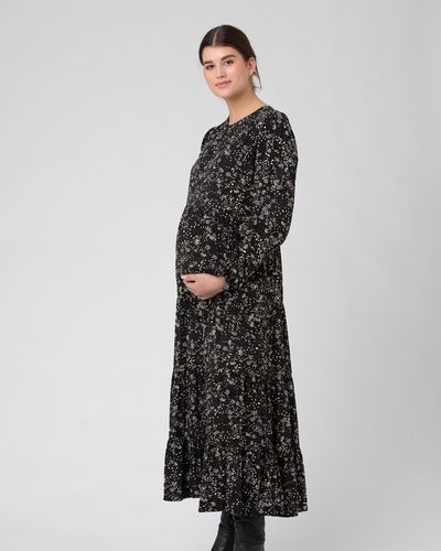 Ripe Maternity Trixie Tiered Dress - Black