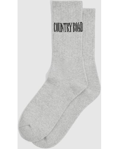 Country Road Heritage Sock - Grey