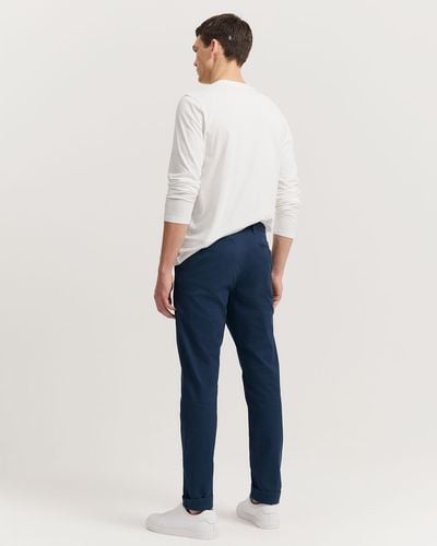 Country Road Verified Australian Cotton Tapered Fit Stretch Chino - Blue
