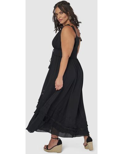 The Poetic Gypsy Sunbeam Maxi Dress - Black