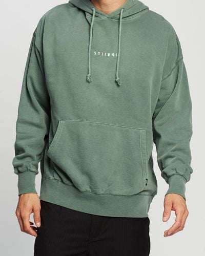 Thrills Minimal Slouch Pull On Hoodie - Green