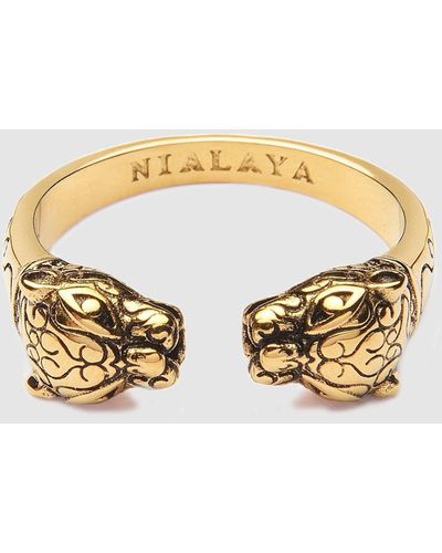 Nialaya Panther Ring - Metallic