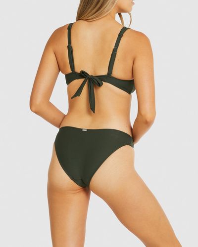 Baku Swimwear Rococco Twin Strap Hipster Bikini Bottom - Green