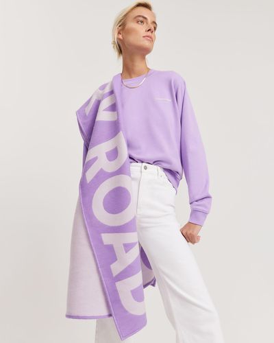 Country Road Verified Australian Cotton Relaxed Fit Sweat - Purple