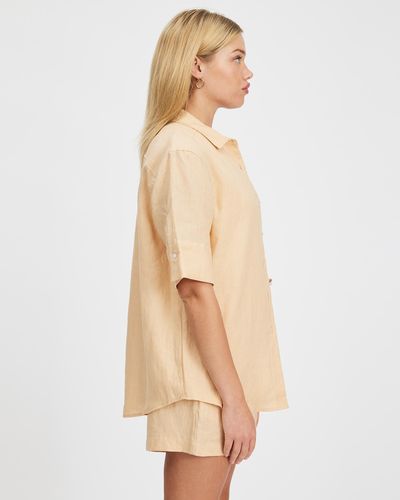 White By FTL Nora Shirt - Natural