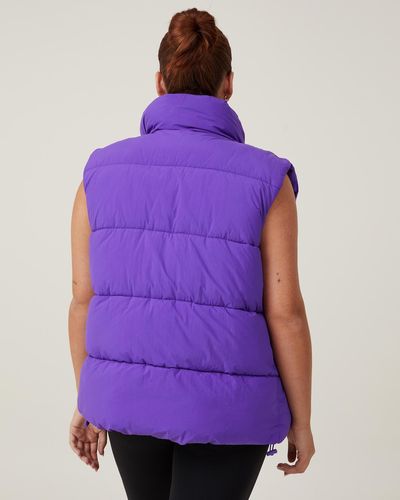Cotton On The Recycled Mother Puffer Vest 2.0 - Purple