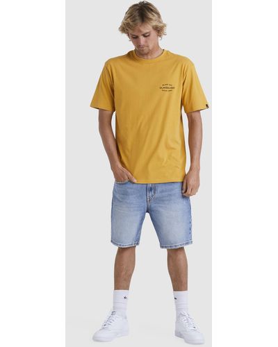 Quiksilver Surf Lockup T Shirt - Yellow