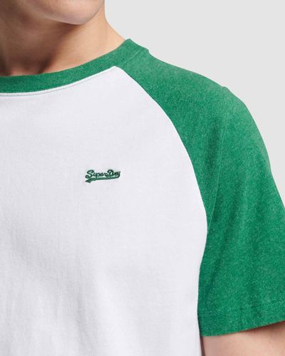 Superdry Vintage Baseball T Shirt - Green