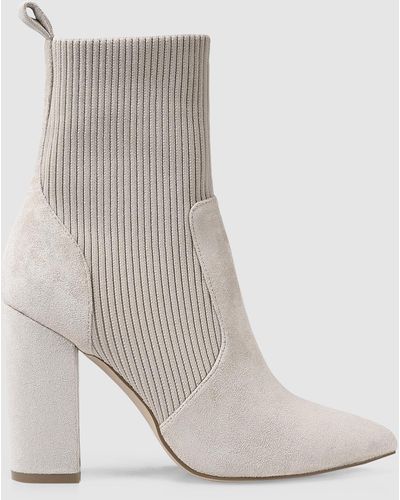 Verali Dixie Sock Boots - White